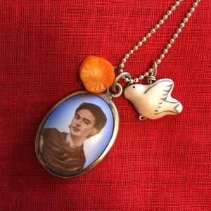 Frida Kahlo charm necklace